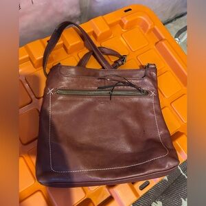 Margot Brown Leather Shoulder Bag